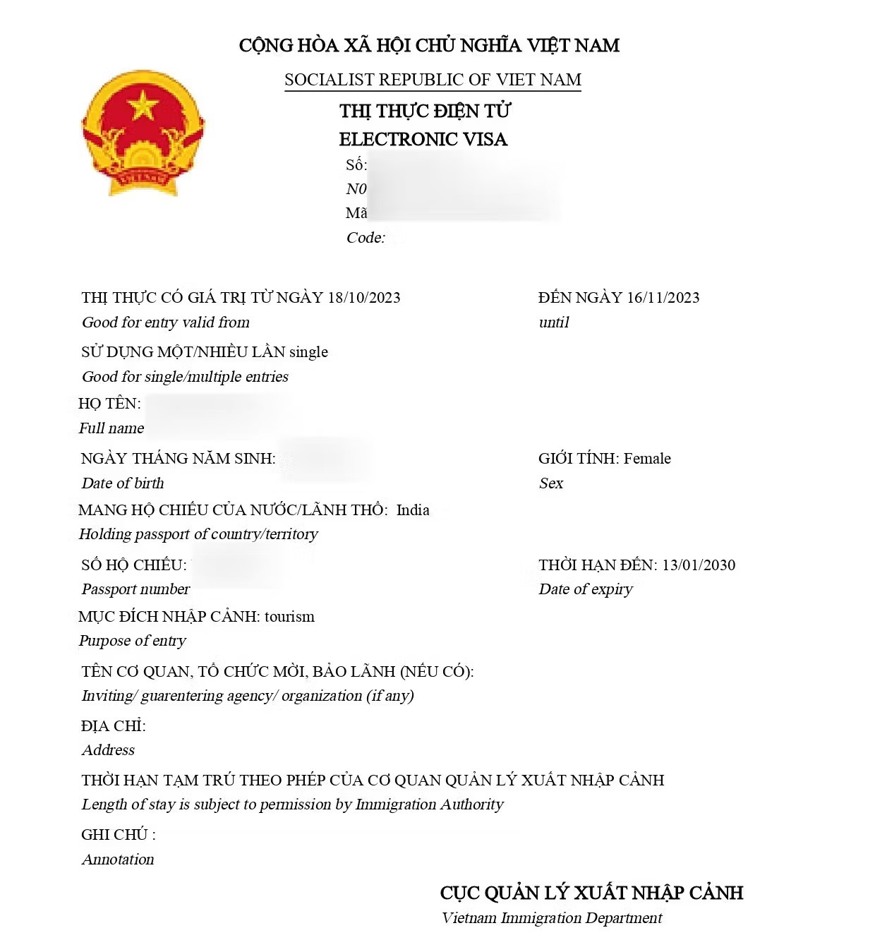 Vietnam Visa Nomadic Globe